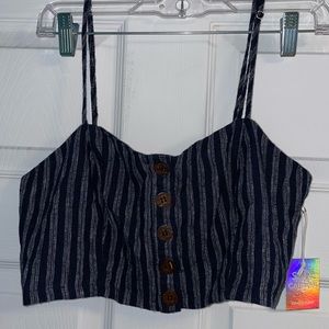 Forever 21 Crop Top with Buttons